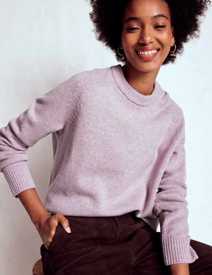 Marion Merino Sweater Lilac Frost Purple