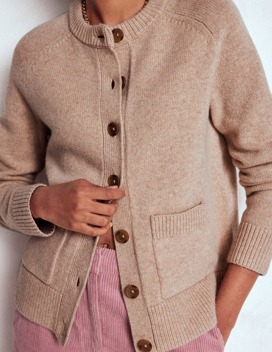Marion Merino Cardigan Linen