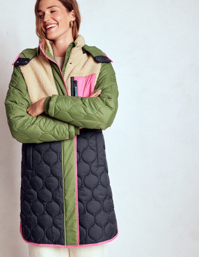 Borg Mix Coat Multi Borg