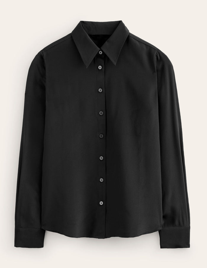 Sienna Silk Shirt Black