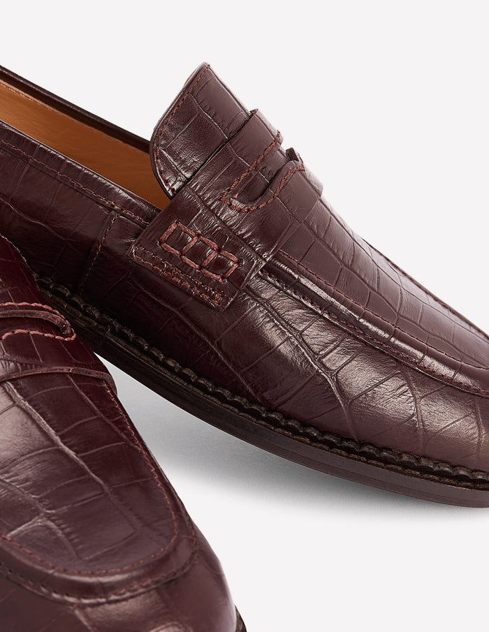 Nya Penny Loafers Oxblood