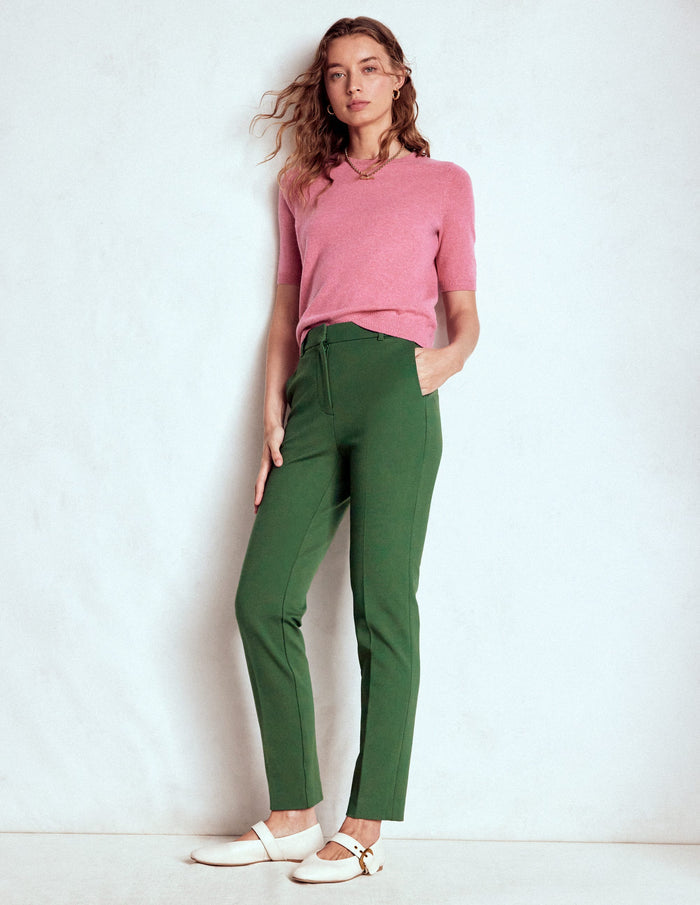 Highgate Ponte Pants Hunter Green