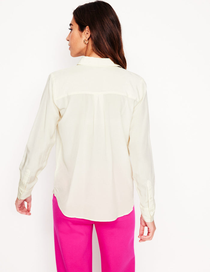 Sienna Silk Shirt Ivory