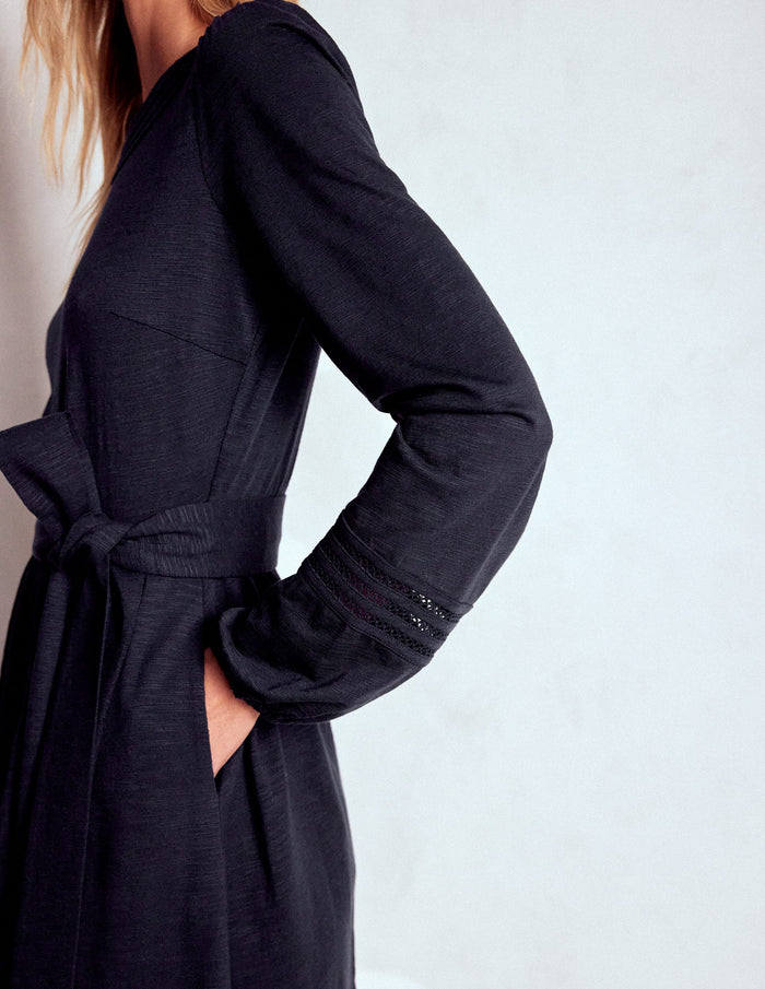 Athina Trim Insert Short Dress Navy