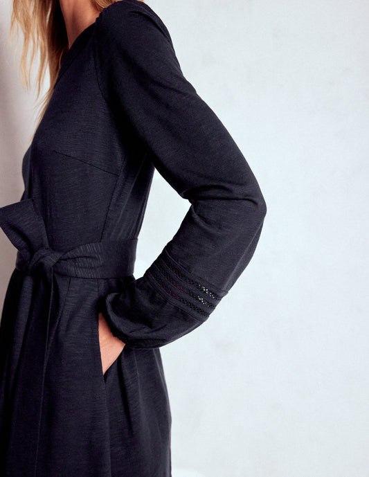 Athina Trim Insert Short Dress Navy
