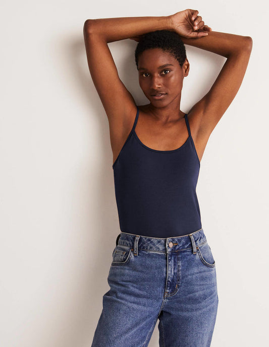 Plain Cami Top Navy
