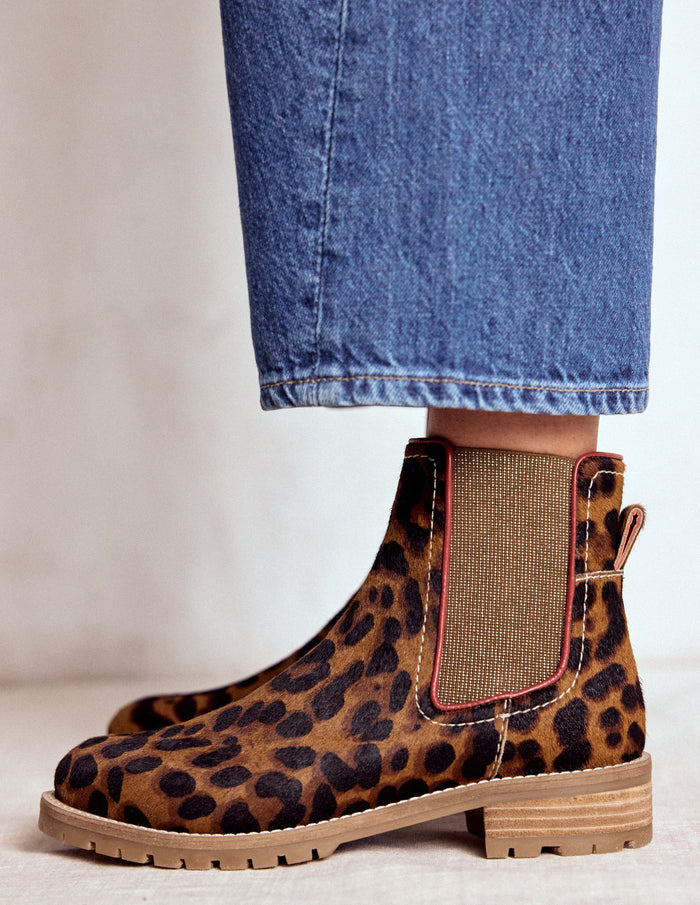 Freya Chelsea Boots Leopard