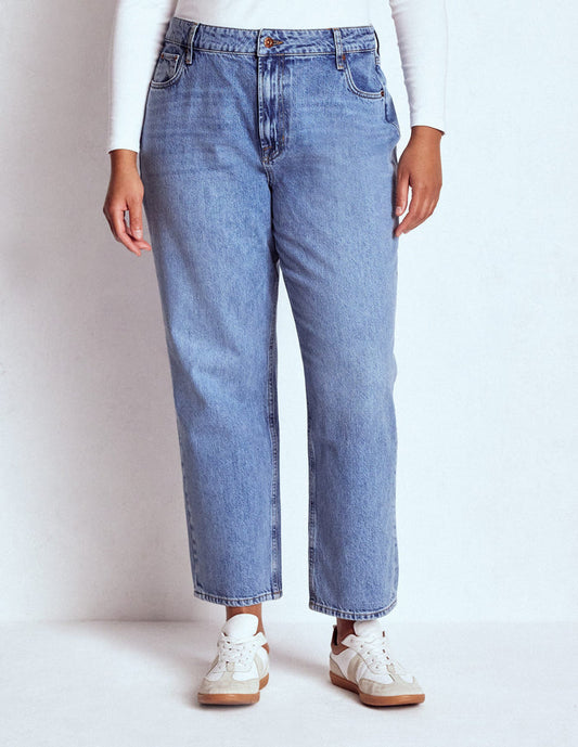 High Rise Rigid Straight Jeans Light Vintage