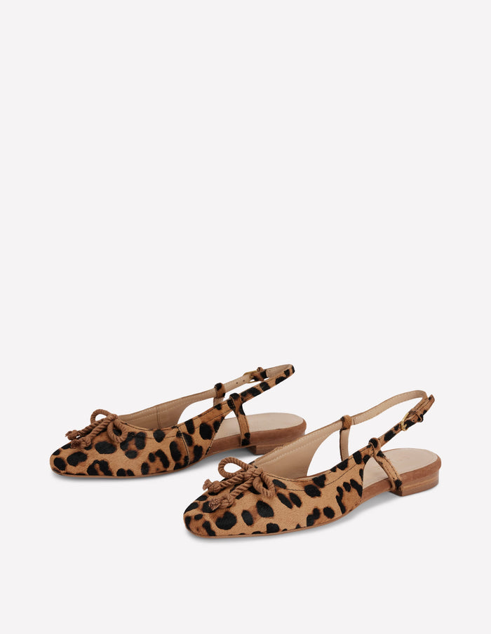 Easy Slingback Flats Classic Leopard