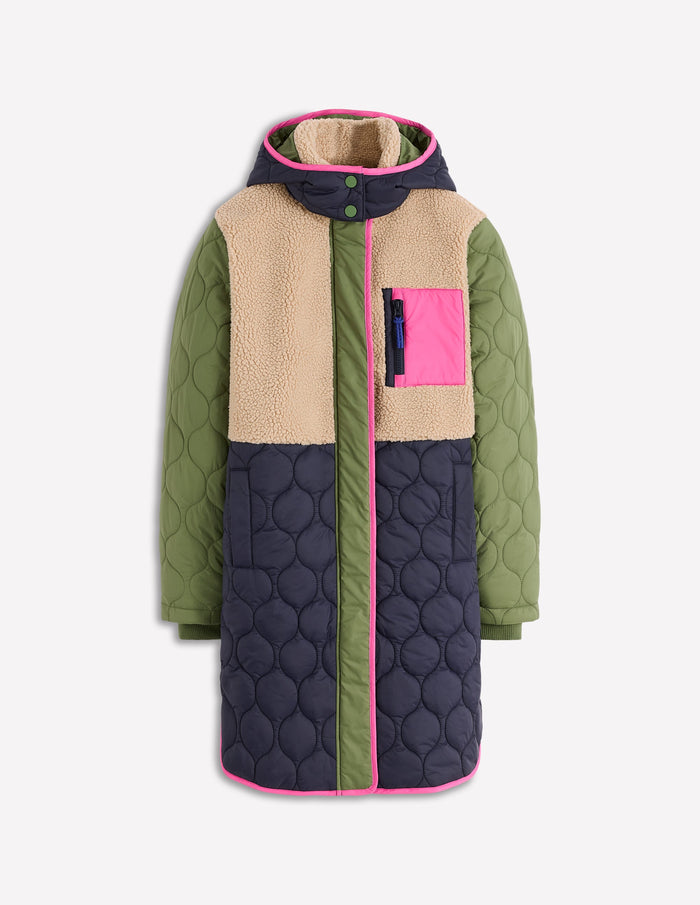 Borg Mix Coat Multi Borg