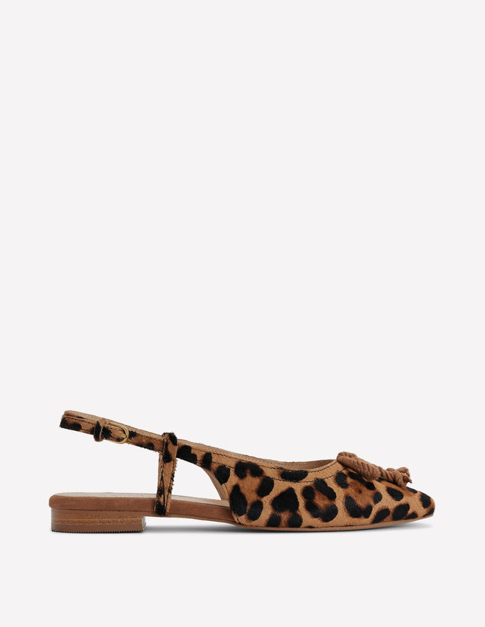 Easy Slingback Flats Classic Leopard