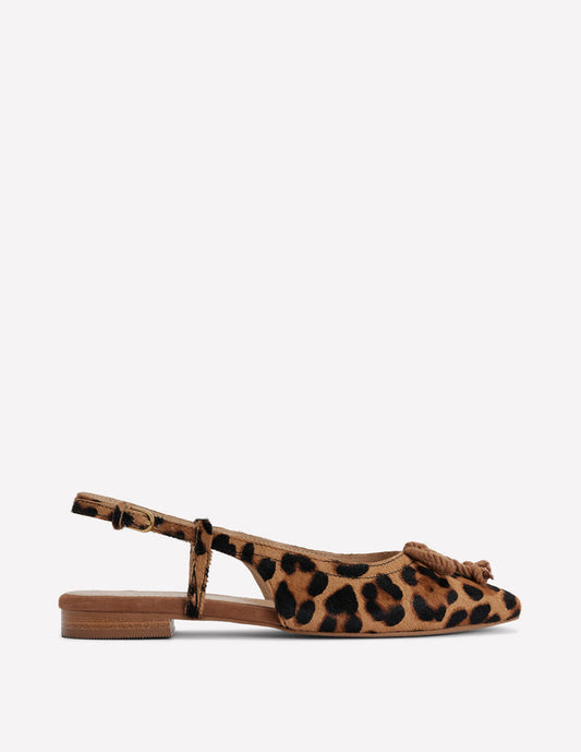 Easy Slingback Flats Classic Leopard