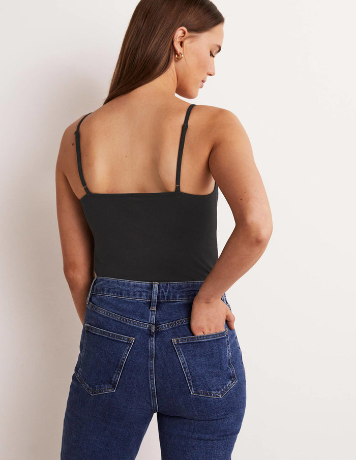 Plain Cami Top Black