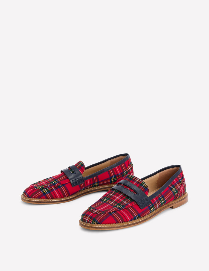 Nya Penny Loafers Tartan