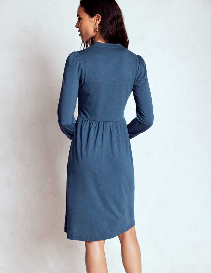 Naomi Relaxed Jersey Dress Midnight Ocean
