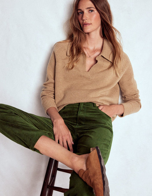 Velveteen Straight Jeans Forest Glade