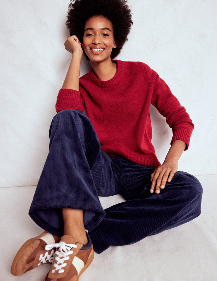 Marion Merino Sweater Crimson Red