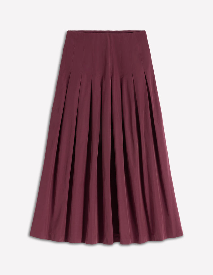 Valentina Taffeta Midi Skirt Deep Wisteria