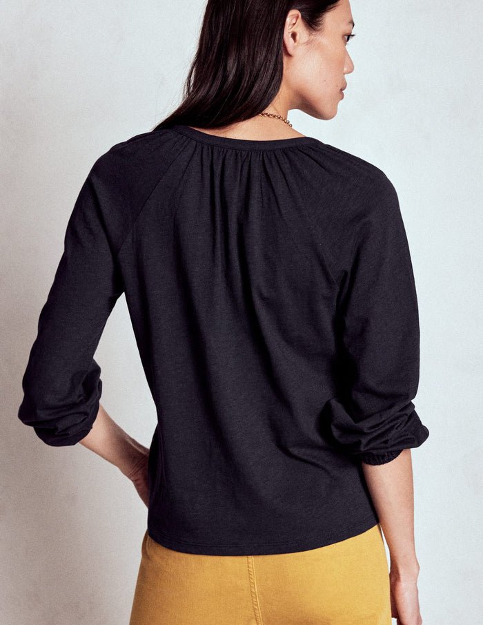 Alma Embroidered Shirt Navy