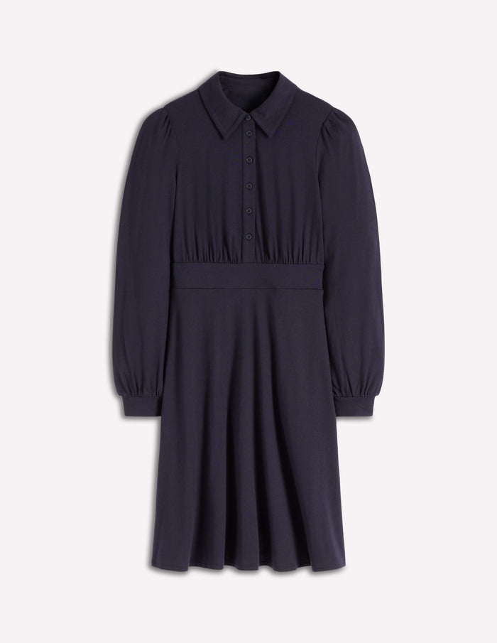 Orla Short Jersey Shirt Dress Navy