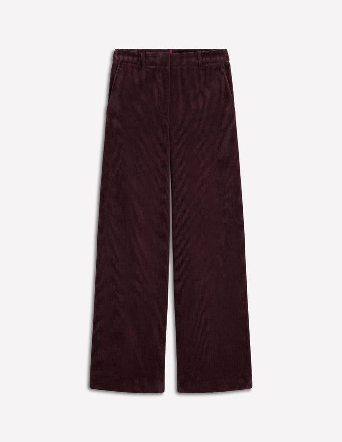 Belgravia Cord Pants Deep Aubergine