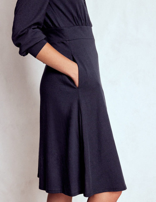 Orla Short Jersey Shirt Dress Navy