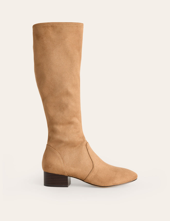 Flat Stretch Knee Boots Acorn