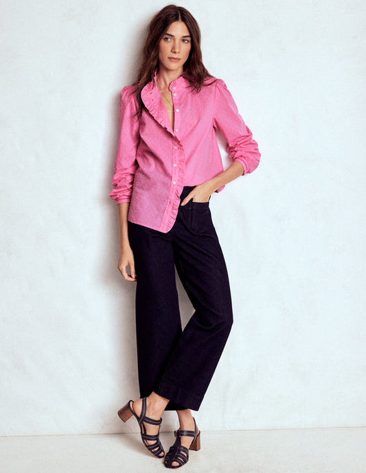 Helena Cotton Dobby Top Rose Bloom