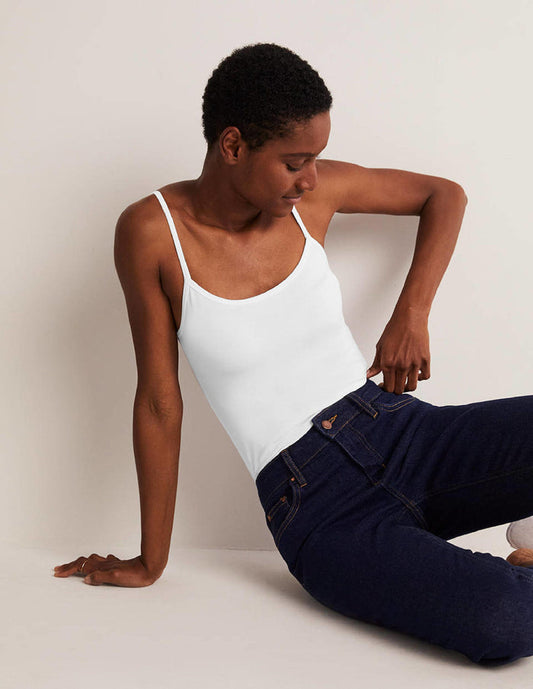 Plain Cami Top White