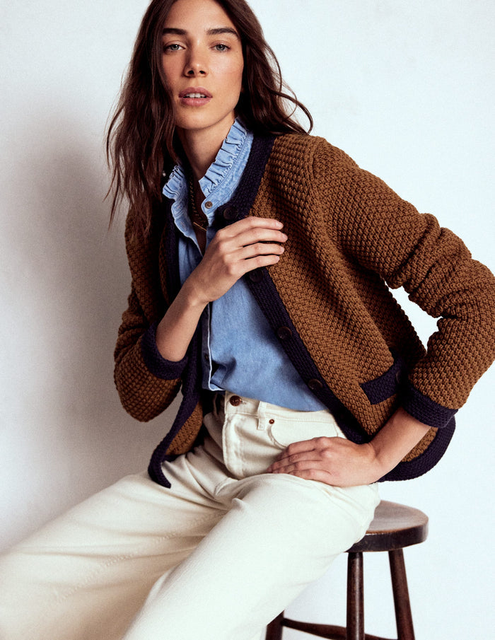 Libby Knitted Jacket Camel