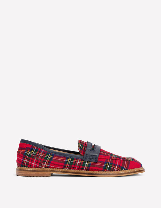 Nya Penny Loafers Tartan
