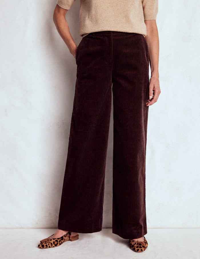 Belgravia Cord Pants Deep Aubergine