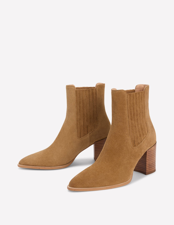Point Casual Ankle Boots Caramel