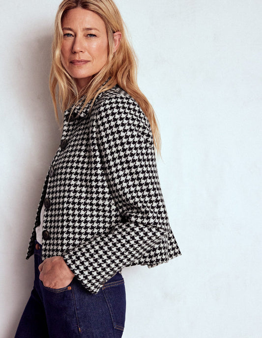 Knightsbridge Wool Jacket Black Dogstooth