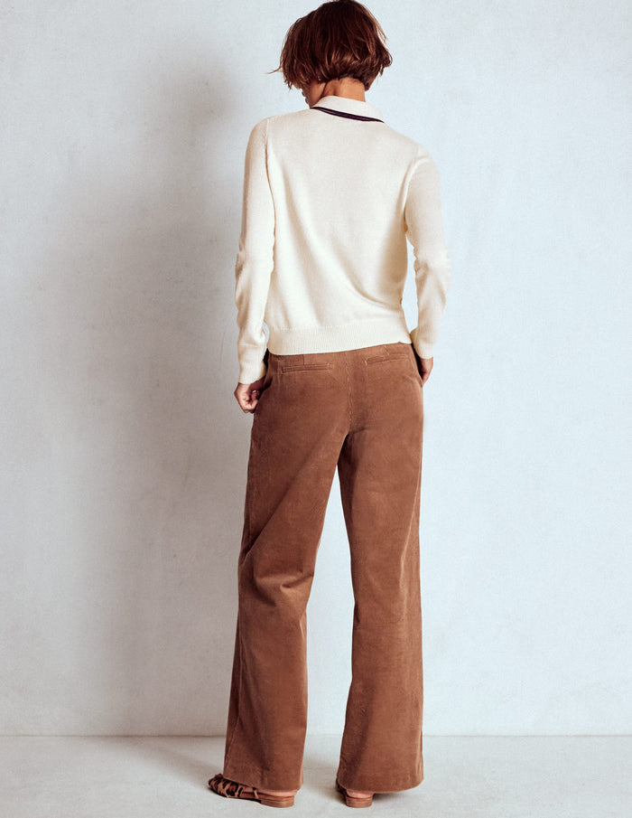 Knitted Bow Sweater Warm Ivory