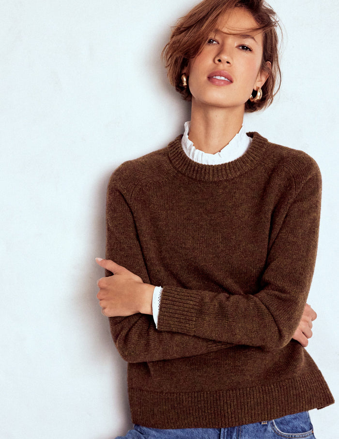 Marion Merino Sweater Raw Umber