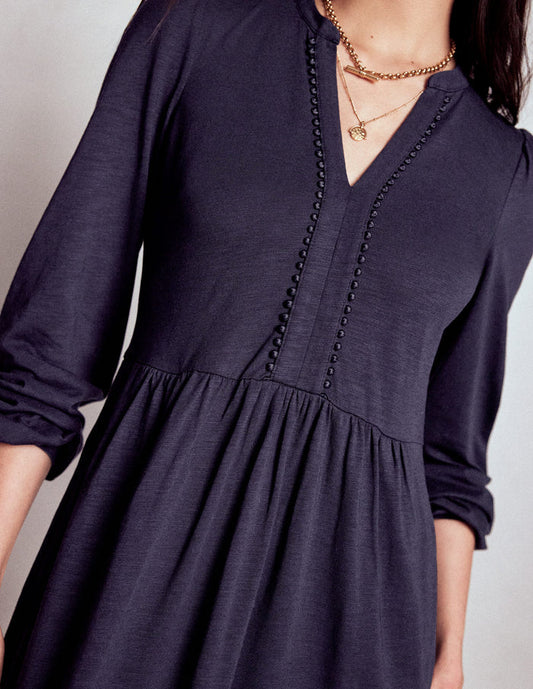 Naomi Relaxed Jersey Dress Navy