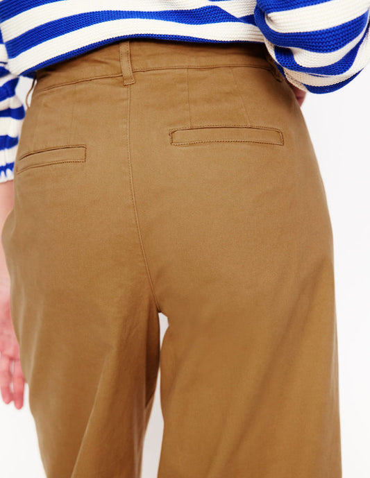 Barnsbury Crop Chino Pants Hazelnut Brown