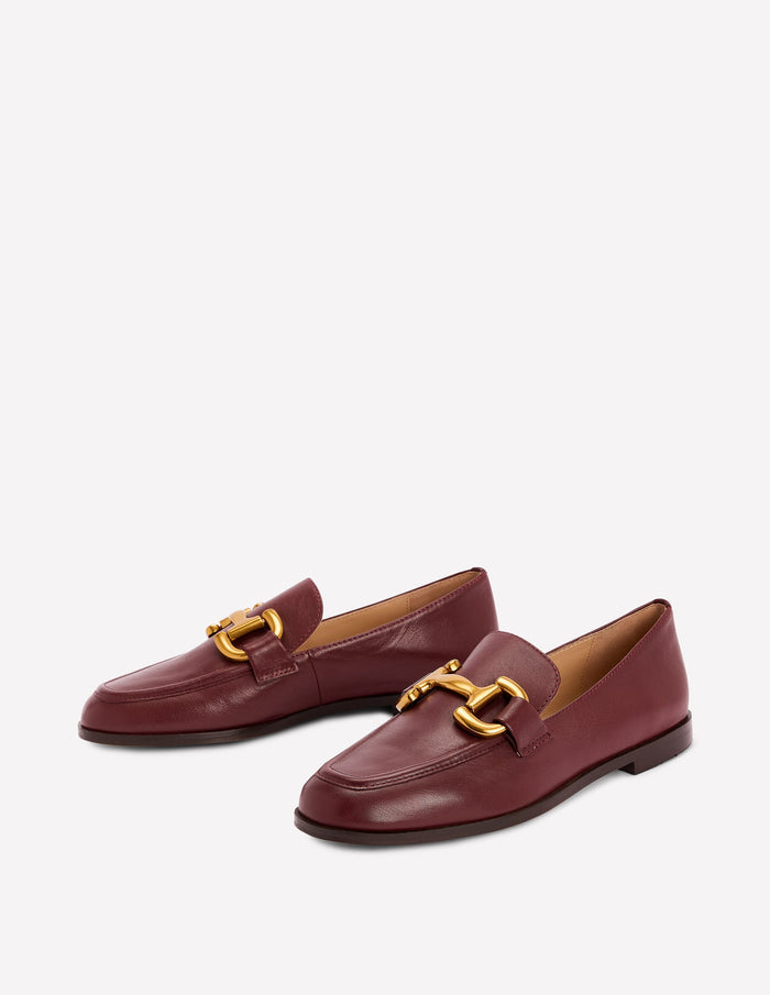 Iris Snaffle Loafers Oxblood