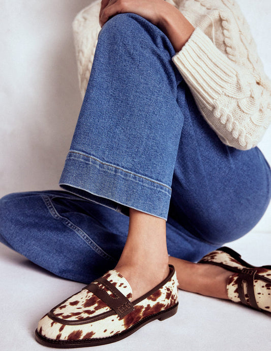 Nya Penny Loafers Brown/Ivory