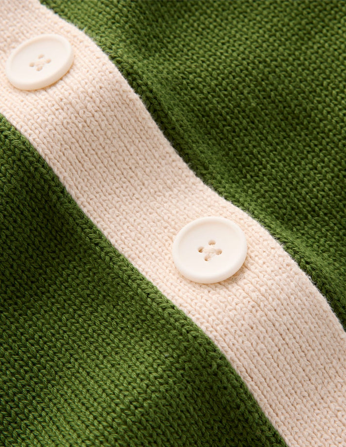 Jemma Chunky Cotton Cardigan Promenade Green