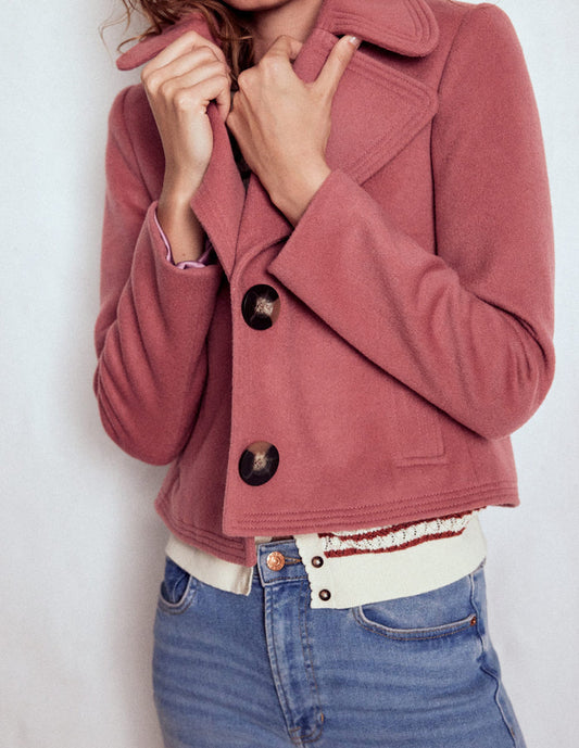 Topstitch Jacket DUSTY PINK