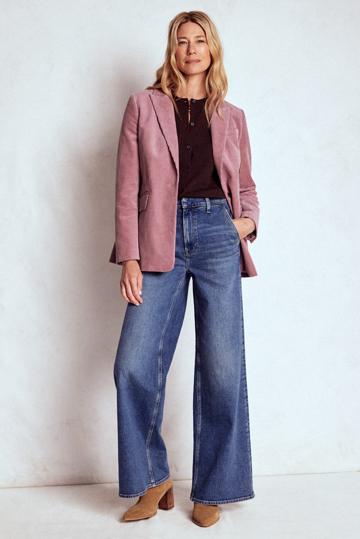 Woodbridge Cord Blazer Blushing Rose