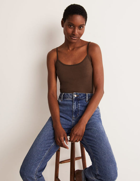Plain Cami Top Navy