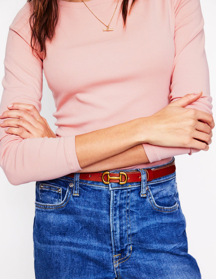 Essential Boat-Neck Jersey Top Milkshake