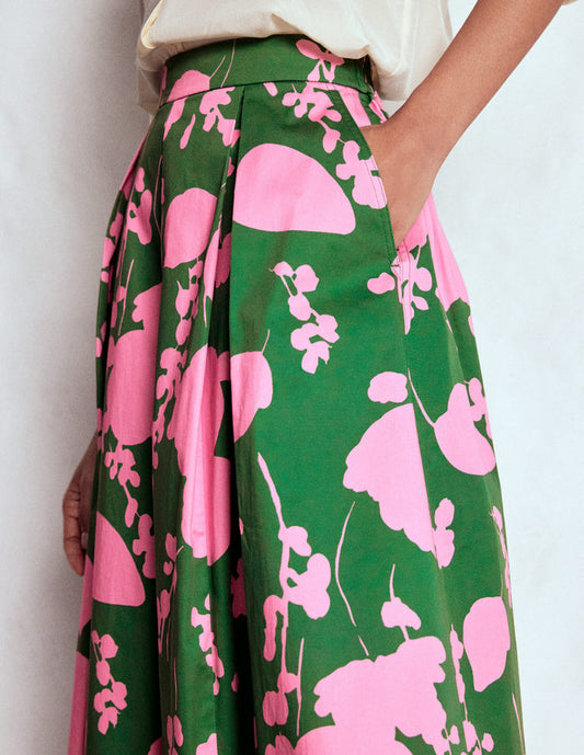 Verity Cotton Midi Skirt Amazon, Dainty Sprigs