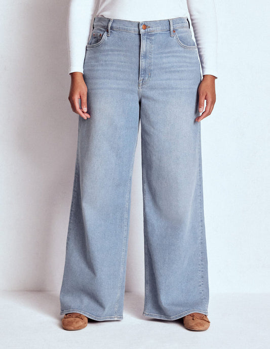 High Rise Wide Leg Jeans Light Vintage