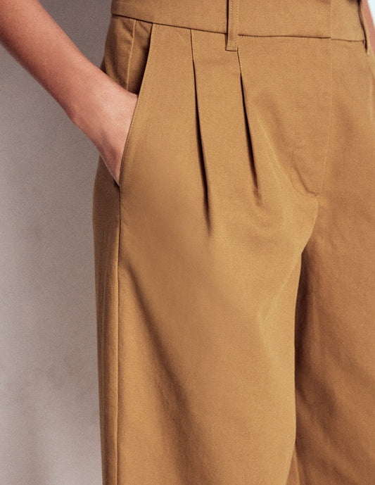 Bloomsbury Cotton Pants Camel