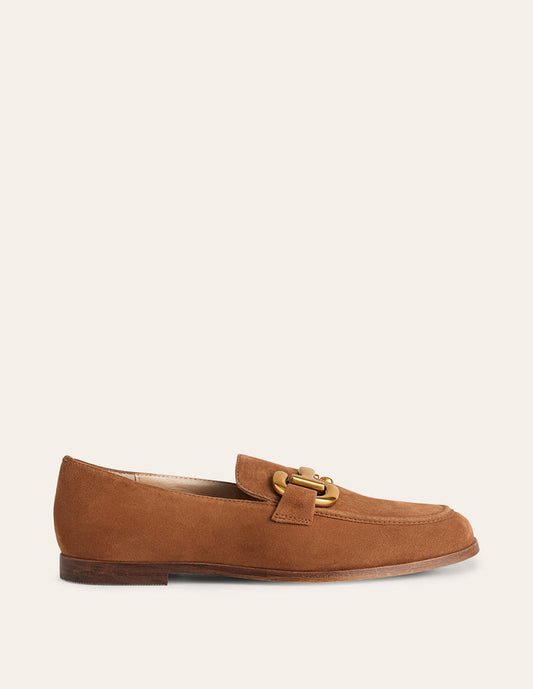 Iris Snaffle Loafers Ginger Snap Suede