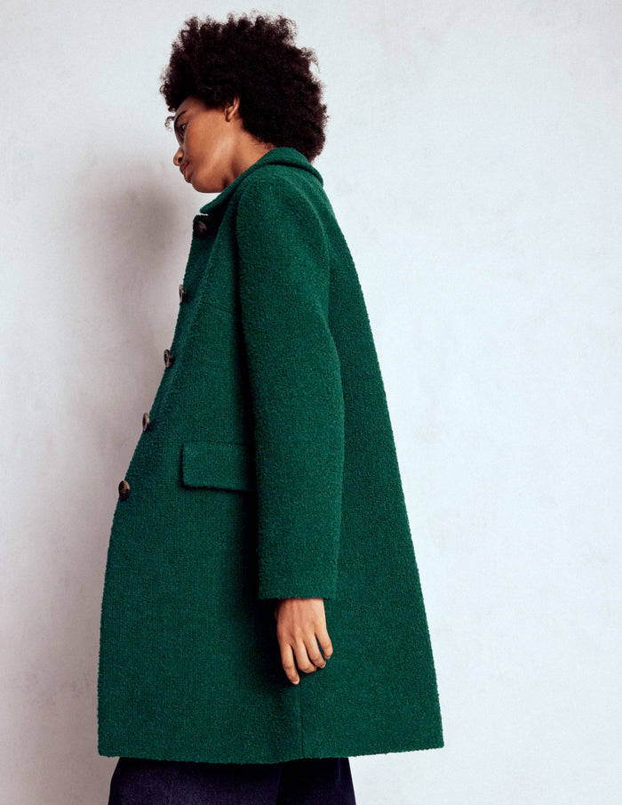 Edinburgh Wool Coat Emerald Night